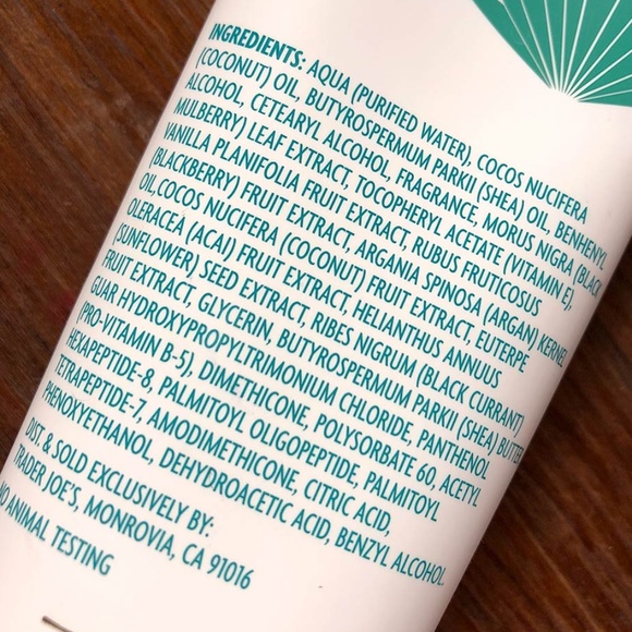 Trader Joe's Bath Trader Joes Shea Butter Coconut Oil Hair Mask